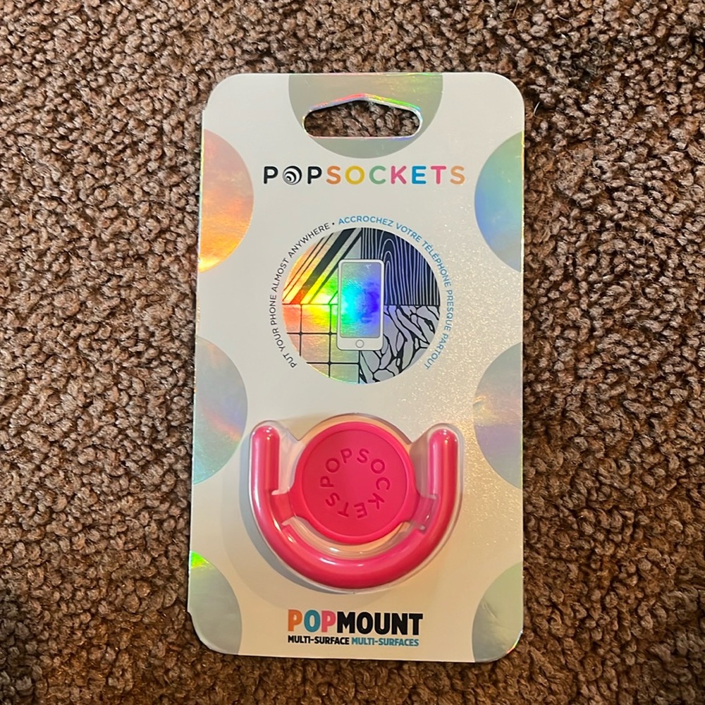 Flash sale Popsocket pop mount pink